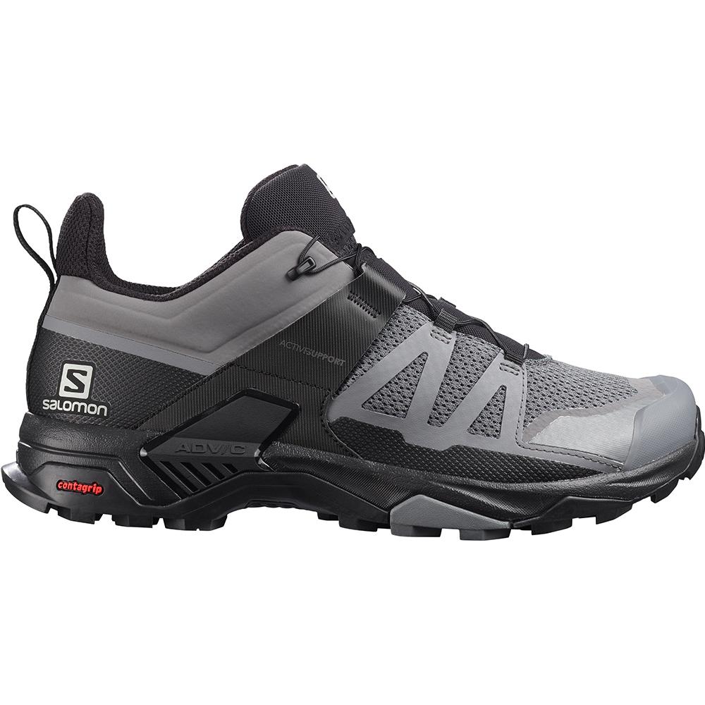 Salomon Israel X ULTRA 4 - Mens Running Shoes - Gray (KWEQ-49067)